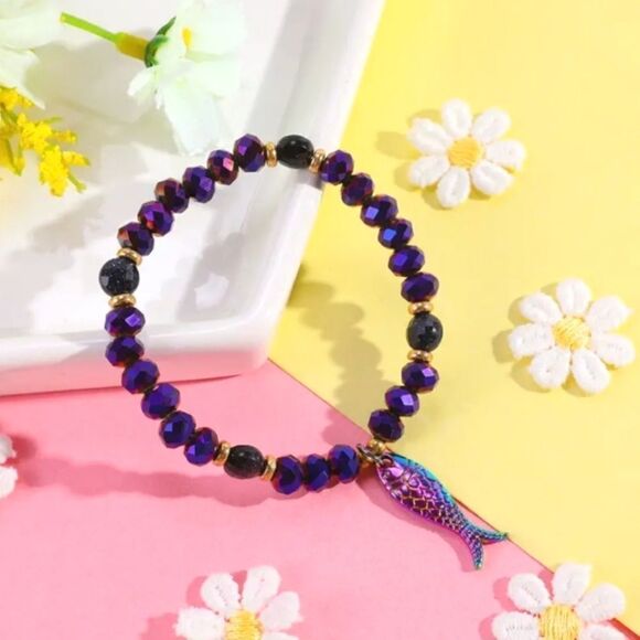 Girls Makersland purple fish Charm Bracelet - Picture 4 of 9